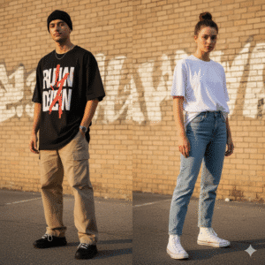 How to Style Oversized T-Shirts